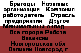 Бригады › Название организации ­ Компания-работодатель › Отрасль предприятия ­ Другое › Минимальный оклад ­ 1 - Все города Работа » Вакансии   . Новгородская обл.,Великий Новгород г.